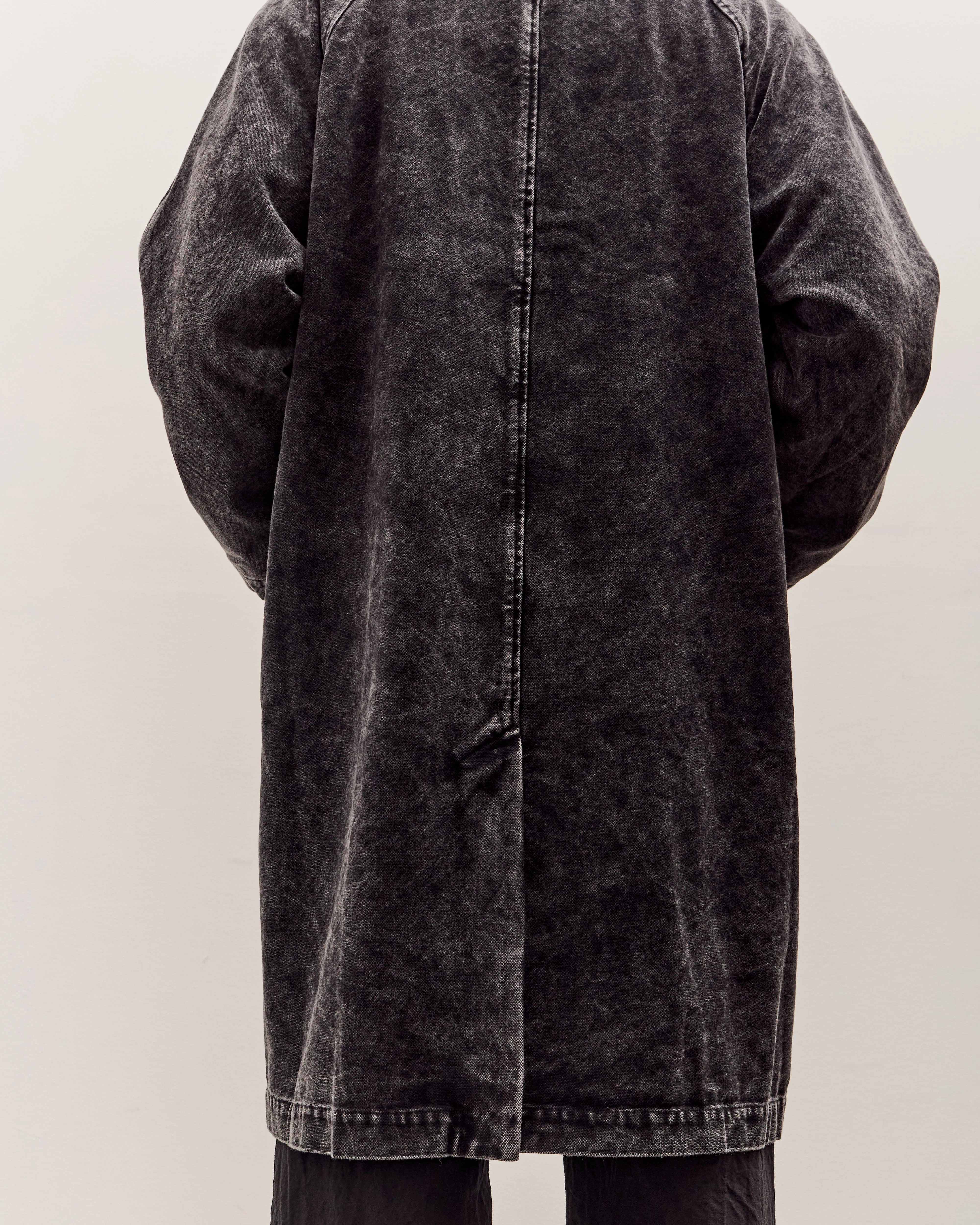 7115 by Szeki Fall Duster Unisex, Spotted Washed Black - Image 8
