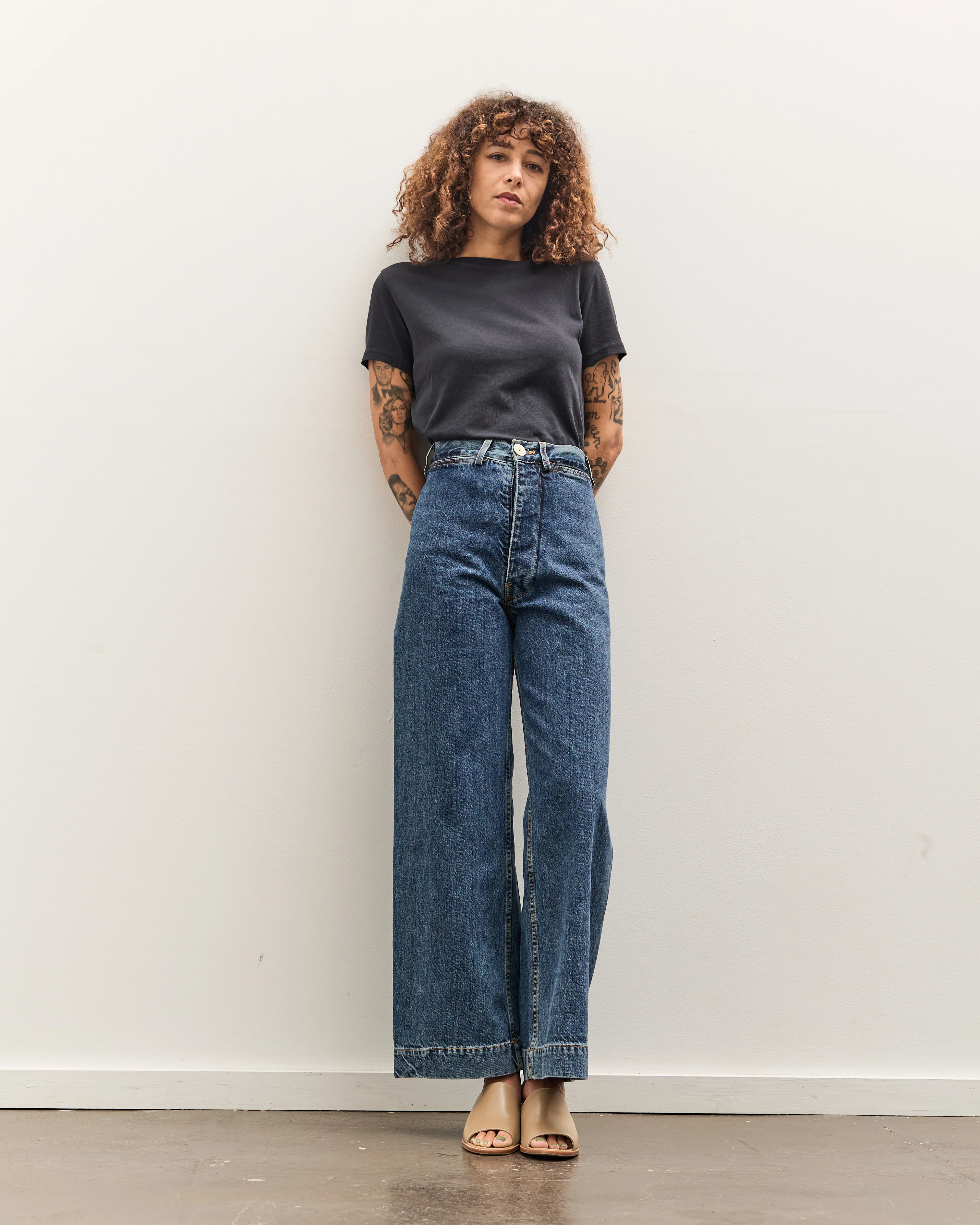Jesse Kamm Sailor Pant, Cowboy Blue - Image 8