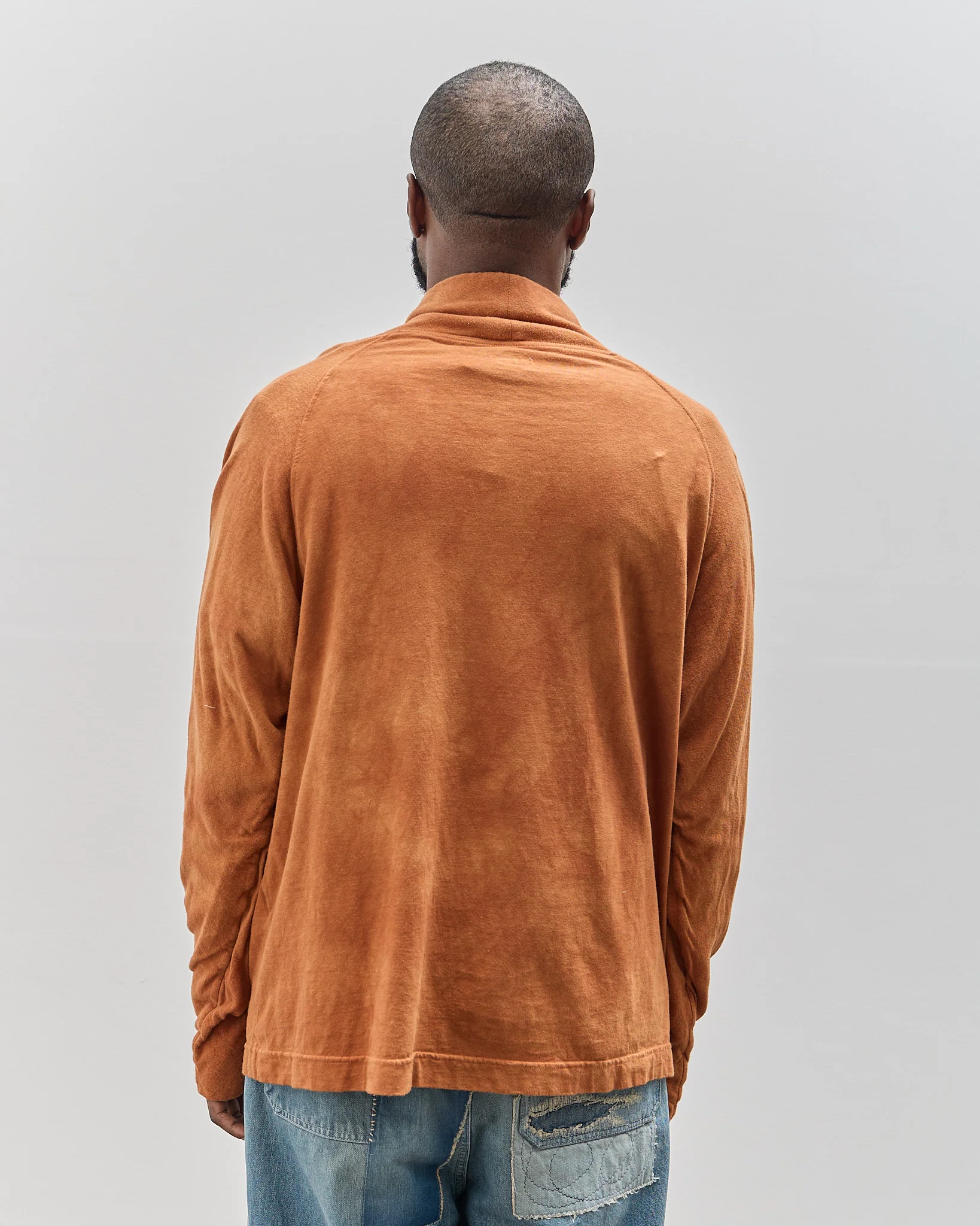 Kapital Cowl Neck Long Sleeve Tee, Brown - Image 7