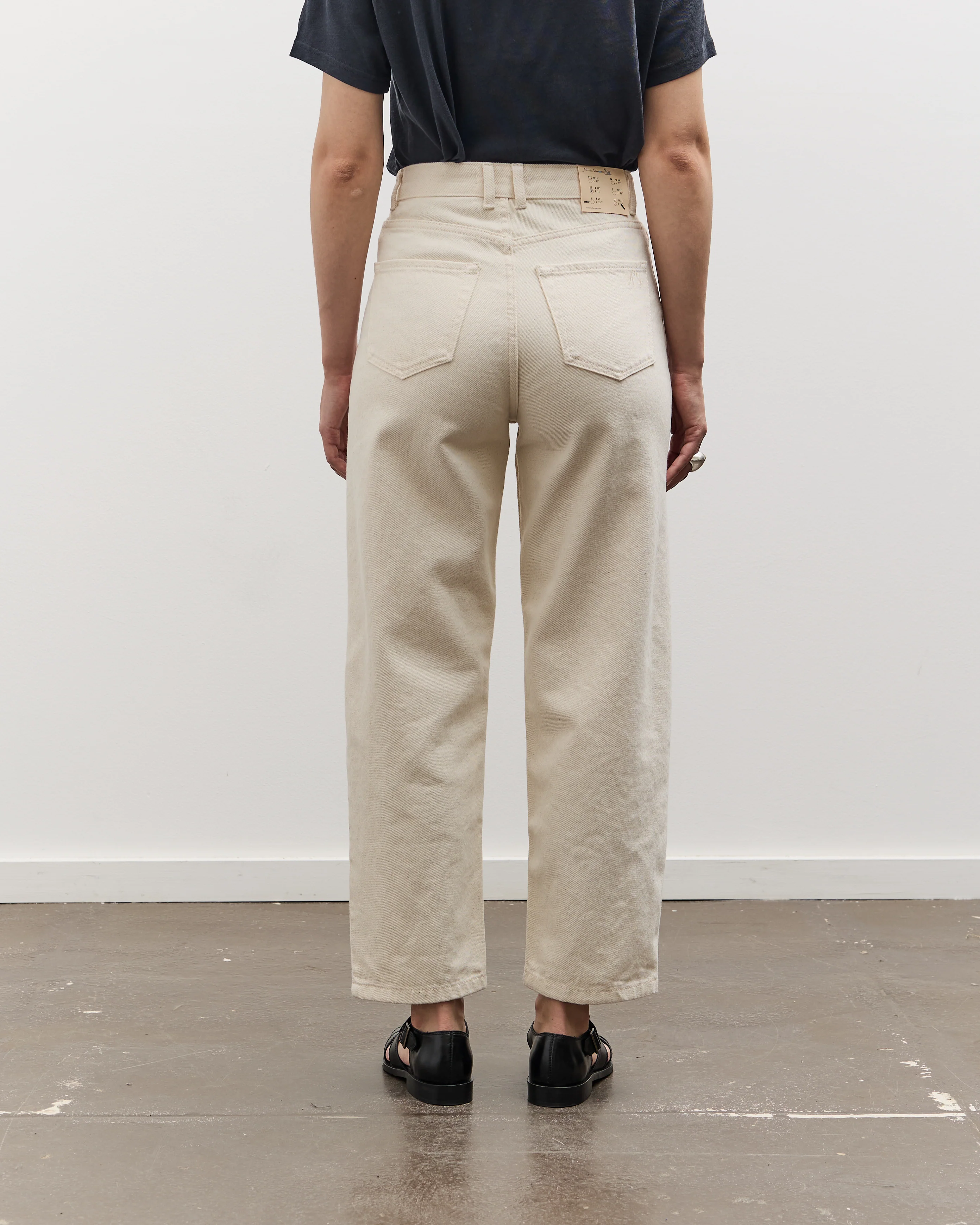 Merz b. Schwanen 1930's Barrel Fit Pants, Nature - Image 7