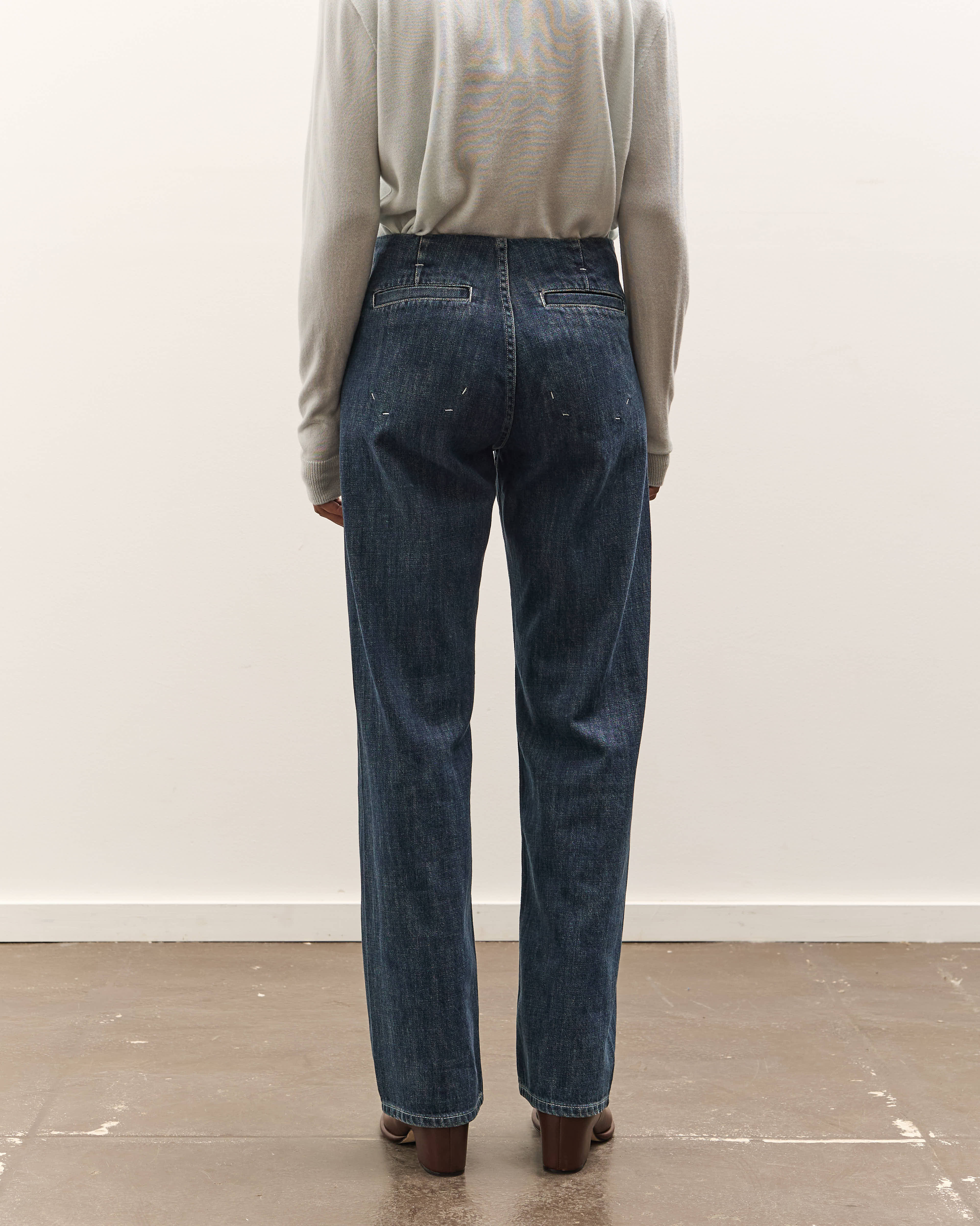 seya. Tofu Jeans, Faded Indigo - Image 6