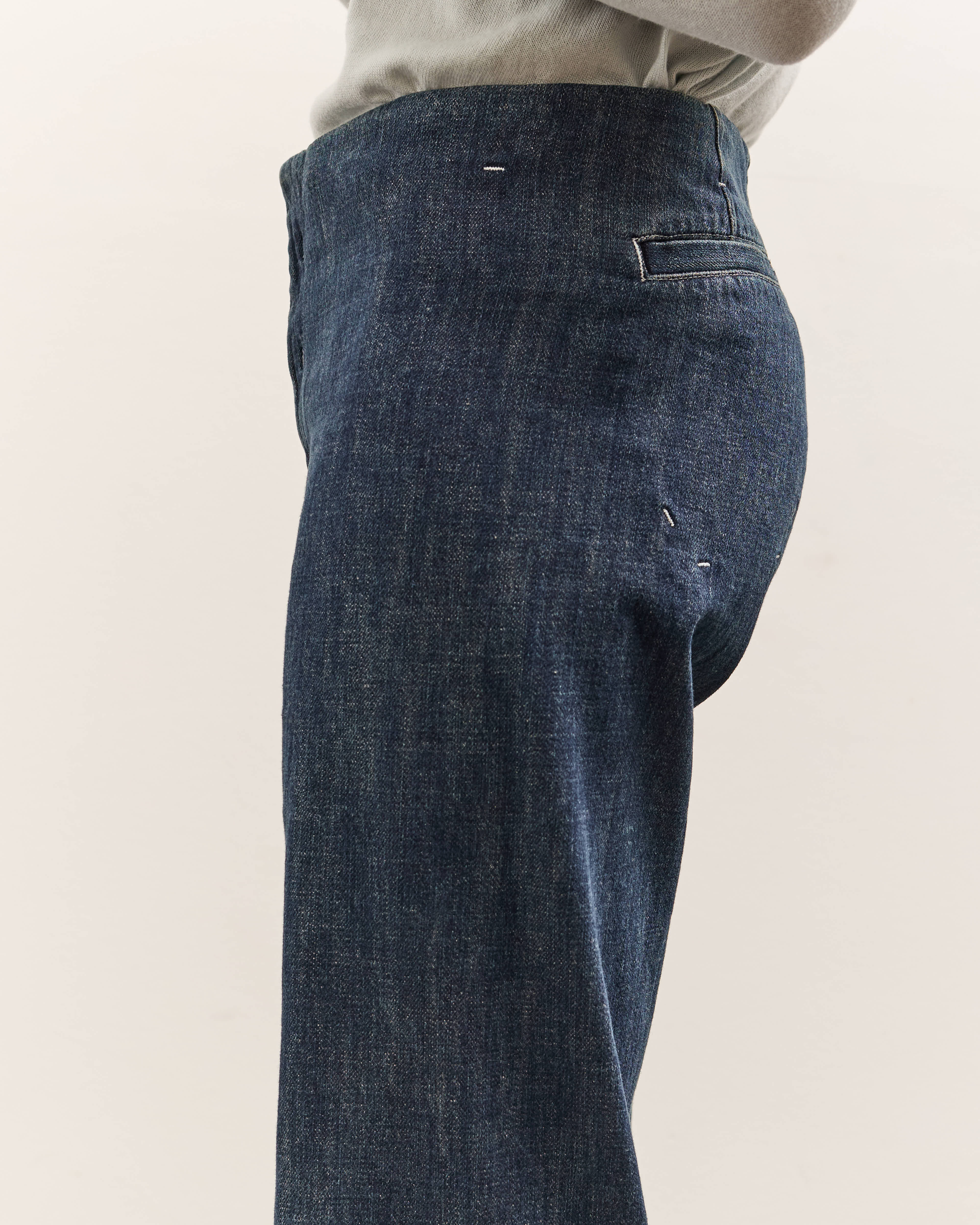 seya. Tofu Jeans, Faded Indigo - Image 8