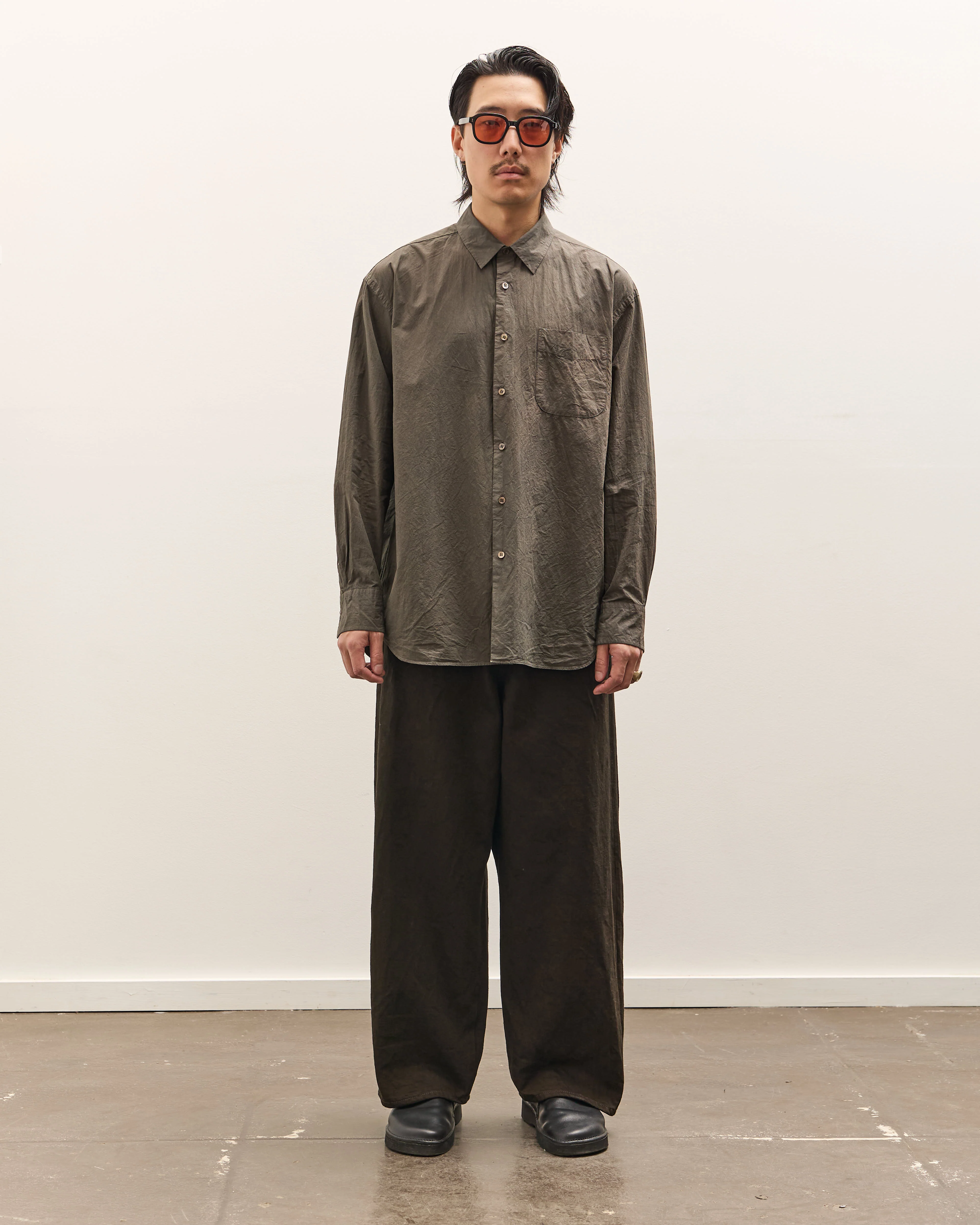 Yoko Sakamoto 5 Pocket Baggy Pants, Kakishibu - Image 3