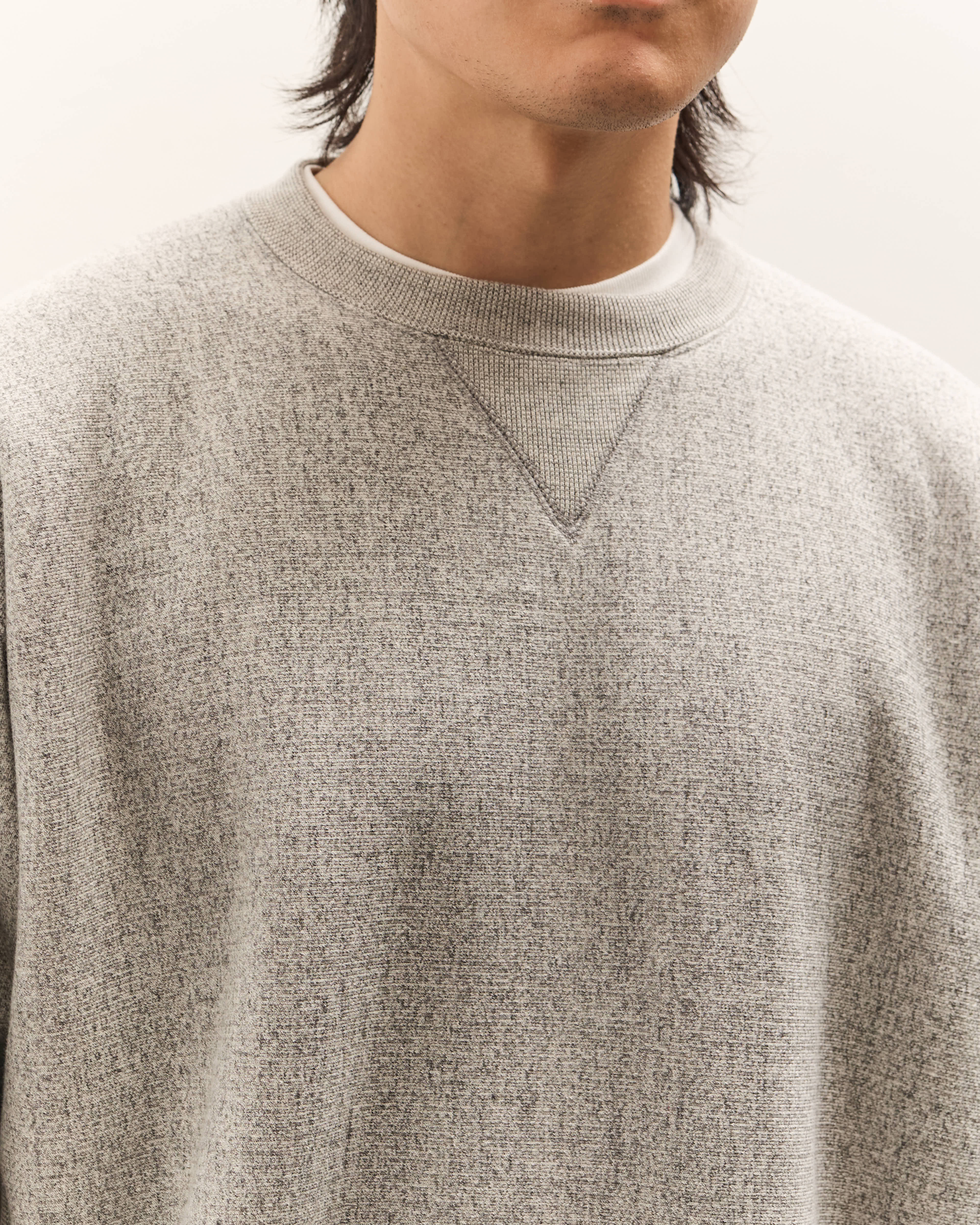 Yoko Sakamoto Athletic Sweater, Heather Gray - Image 7